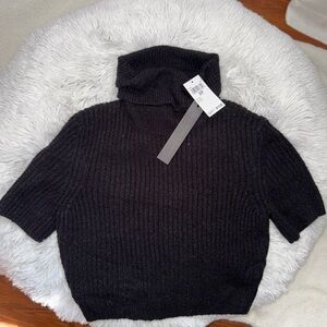 House of Harlow 1960 Black Cowl Neck Sweater